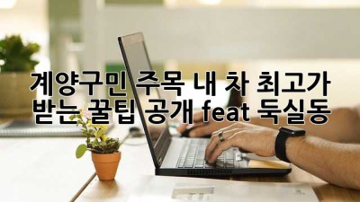 🚗💨 계양구민 주목! 내 차 최고가 받는 꿀팁 공개! (feat. 둑실동)