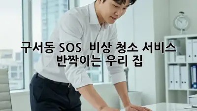 구서동 SOS! 🚨 비상 청소 서비스, ✨반짝이는 우리 집✨